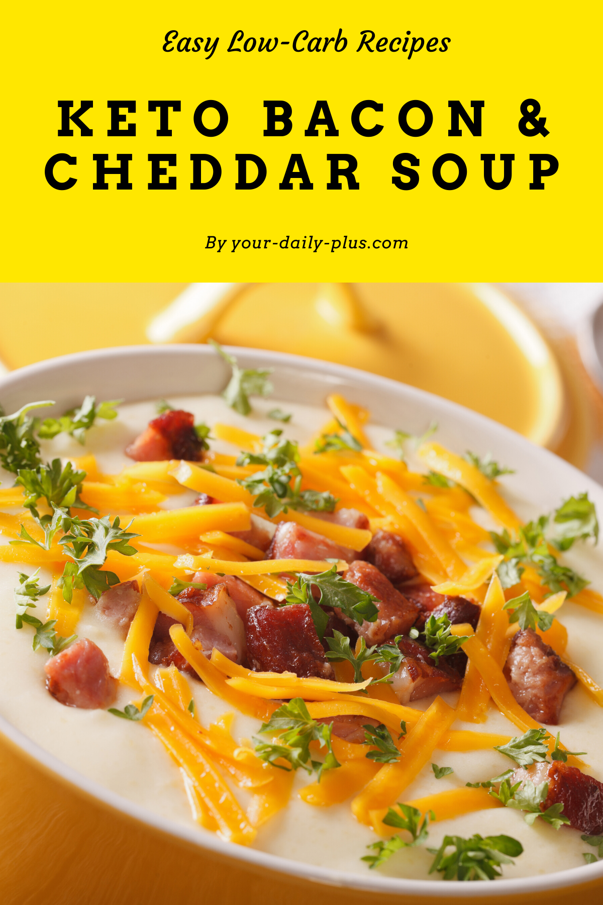 Creamy, delicious and a massive fat bomb, this soup is going to have you powering through your day with the strength of champions. We’ve combined sharp, cheddar cheese with bacon in an easy-to-make soup. #souprecipes #lowcarbsoup #keto #ketodiet